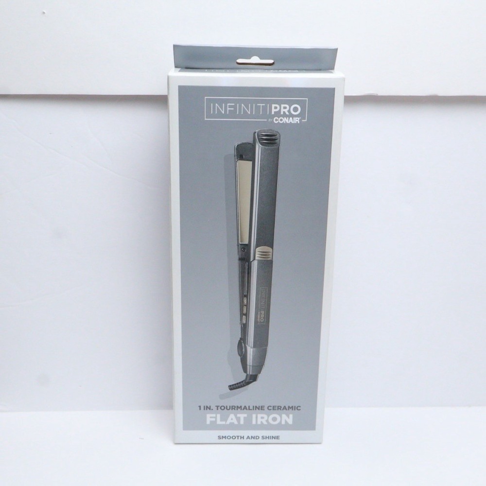 INFINITIPRO BY CONAIR 1 Inch Tourmaline Ceramic Flat Iron,  New In Box